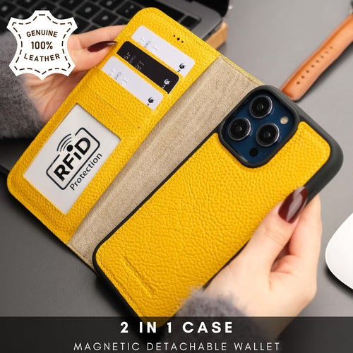 Casper iPhone 16 Pro Wallet Case Leather MagSafe