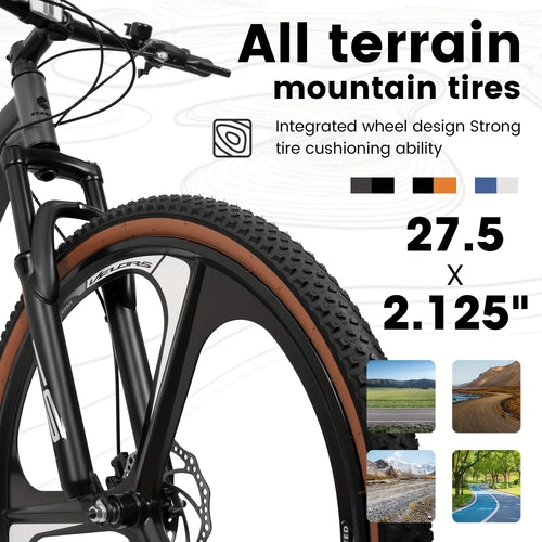 Ecarpat™ Racing Pro – 27.5" Hybrid MTB (21-Speed, Dual Disc,