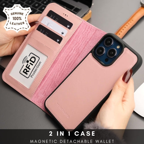 Casper iPhone 16 Pro Wallet Case Leather MagSafe