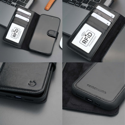 Casper iPhone 16 Pro Wallet Case Leather MagSafe