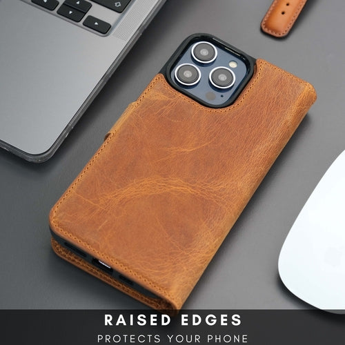 Casper iPhone 16 Pro Wallet Case Leather MagSafe