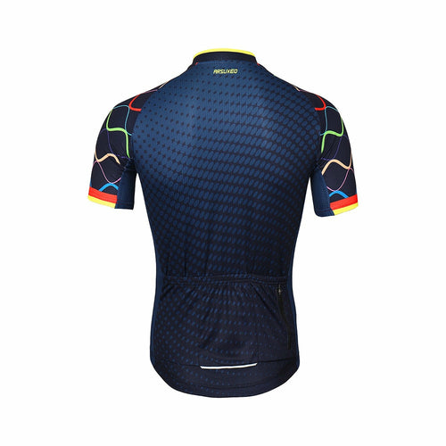 Men Short Sleeves Cycling Jersey Quick Dry MTB Jersey Mountain Bicycle