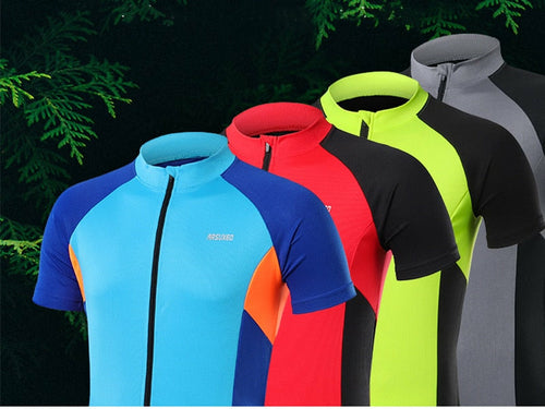 Men Short Sleeves Cycling Jersey 2020 Quick Dry MTB  Mountain Bicycle
