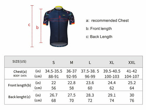 Men Short Sleeves Cycling Jersey Quick Dry MTB Jersey Mountain Bicycle