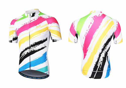 Men Short Sleeves Cycling Jersey Quick Dry MTB Jersey Mountain Bicycle