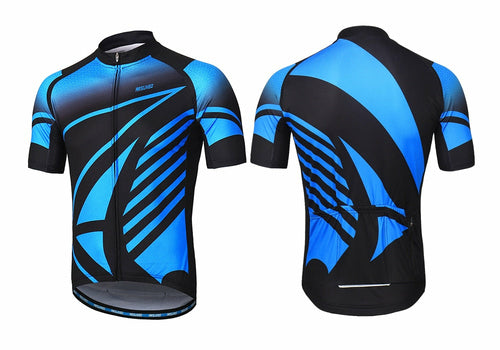Men Short Sleeves Cycling Jersey Quick Dry MTB Jersey Mountain Bicycle